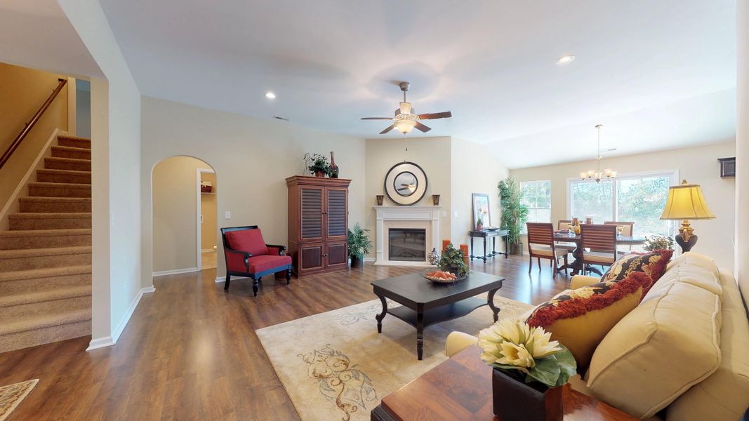 Representative furnished interior of a home built from the Wyatt by Bill Clark Homes in Davenport Farms, Winterville (Image 5).