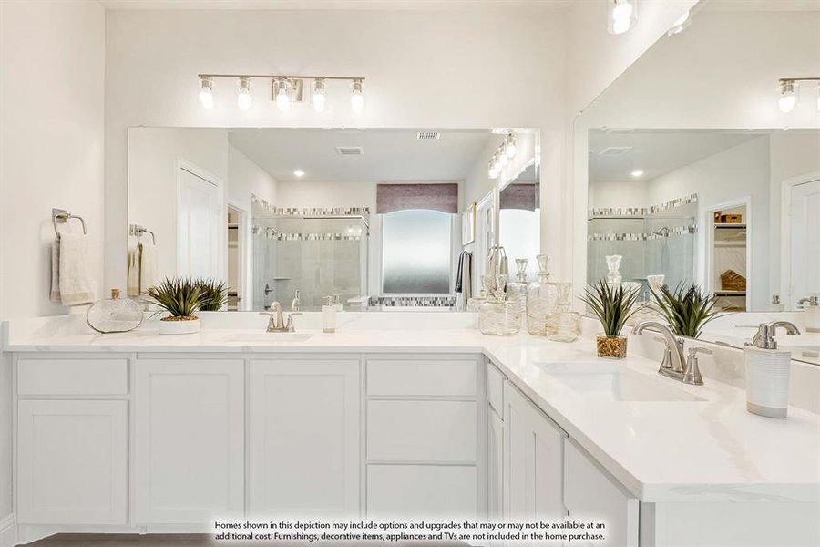 Furnished interior view inside a new home in ArrowBrooke, Aubrey (Image 10).