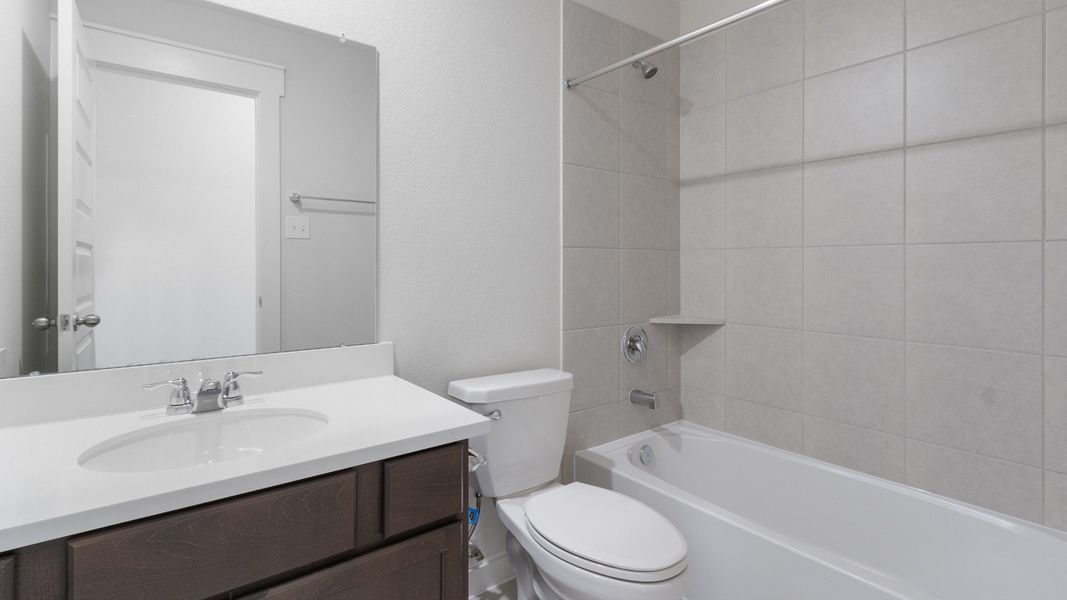 Representative furnished interior of a home built from the Blanton by Brightland Homes in Cielo, Conroe (Image 10).