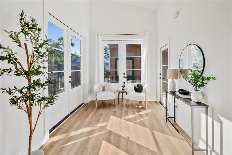 Furnished interior view inside a new home in , Union City (Image 16). Furnished interior view inside a new home in , Union City (Image 16).