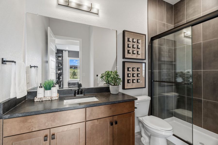 Representative furnished interior of a home built from the Ferrara by Pulte Homes in Hilltop at Inspiration, Aurora (Image 10).
