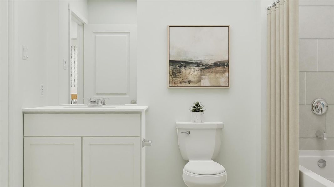 Furnished interior view inside a new home in River Bridge Ranch, San Marcos (Image 7).