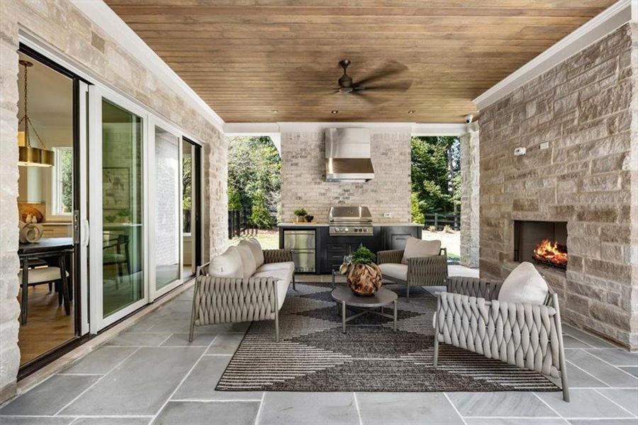 Exterior details and patio area of a home in , Milton (Image 30). Exterior details and patio area of a home in , Milton (Image 30).