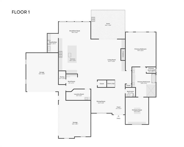 2D floor plan layout of this home in , Buford, GA (Image 6).