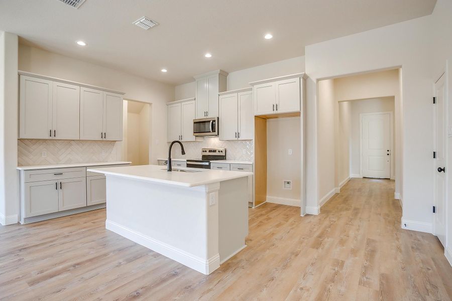 Representative furnished interior of a home built from the The Angelina by Trinity Classic Homes in Covenant Park, Springtown (Image 6). Representative furnished interior of a home built from the The Angelina by Trinity Classic Homes in Covenant Park, Springtown (Image 6).