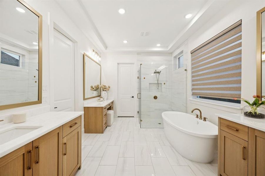 Furnished interior view inside a new home in Edgestone at Legacy, Frisco (Image 26).