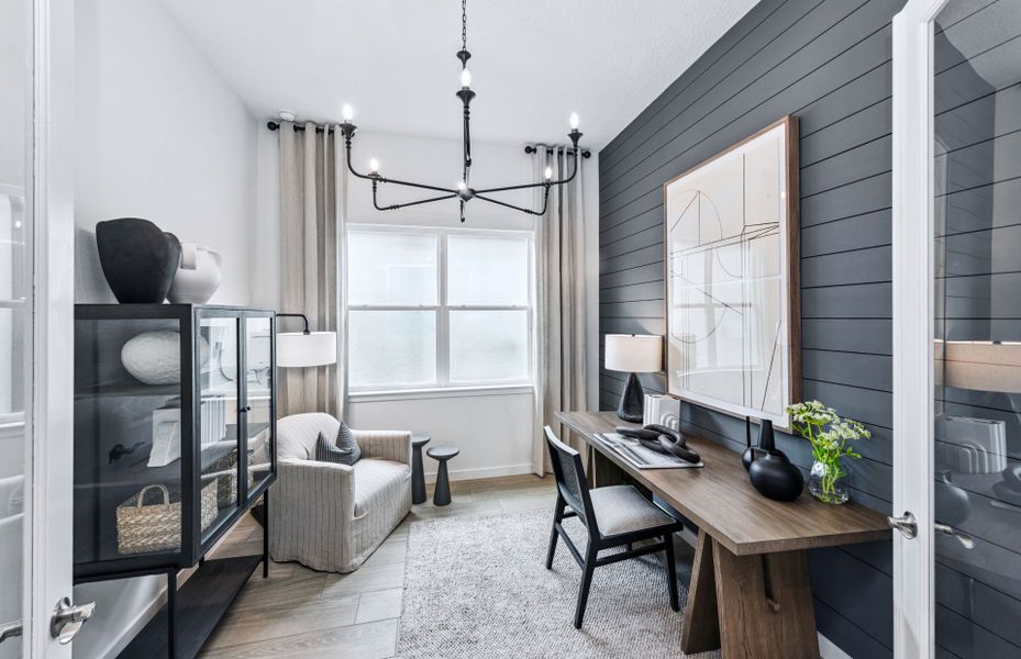 Representative furnished interior of a home built from the Prestige by Del Webb in Explore Verona, Dade City (Image 11).
