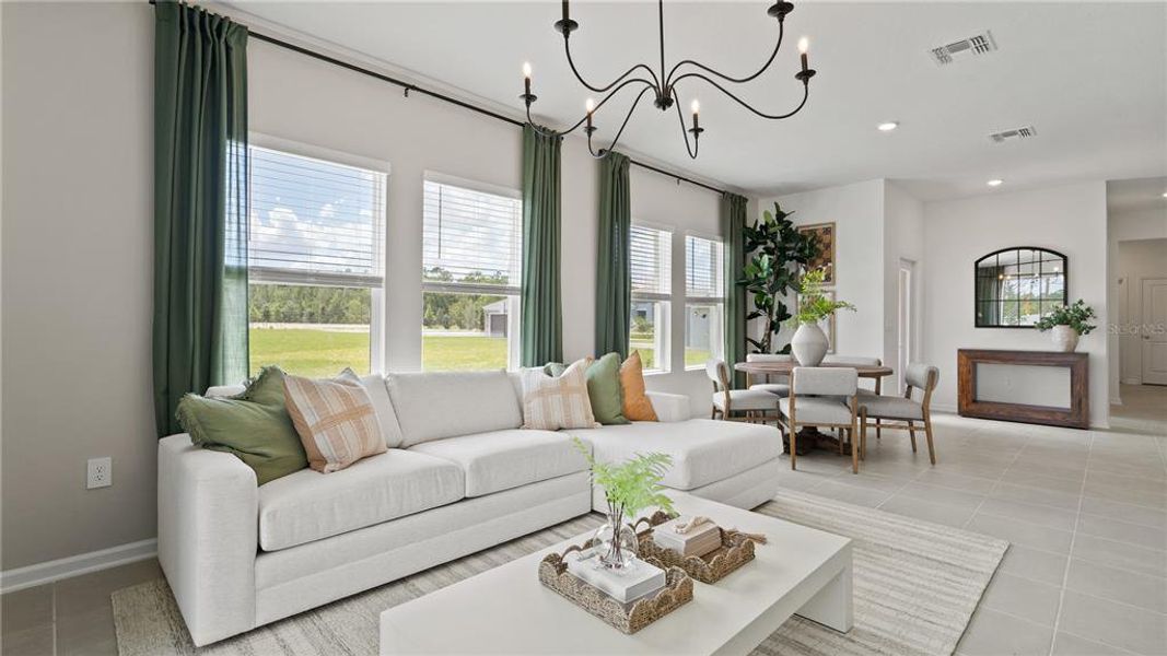Furnished interior view inside a new home in , Kissimmee (Image 11).