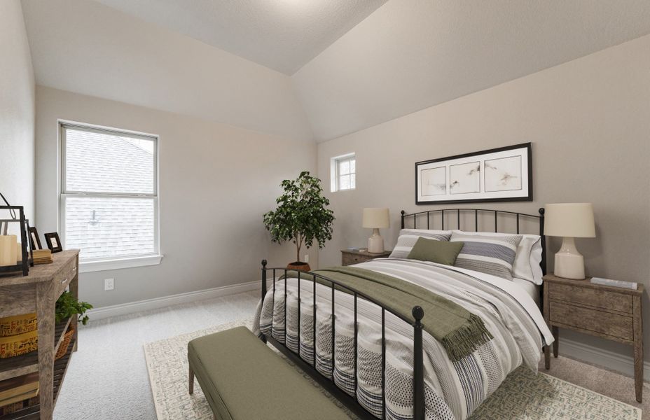 Furnished interior view inside a new home in The Highlands 55′, Porter (Image 7).