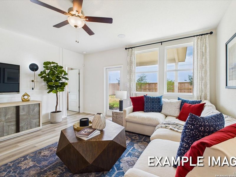 Furnished interior view inside a new home in Agave, San Antonio (Image 8).
