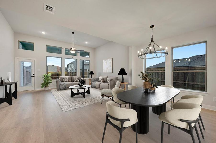 Furnished interior view inside a new home in Karis - Village Series, Crowley (Image 5).