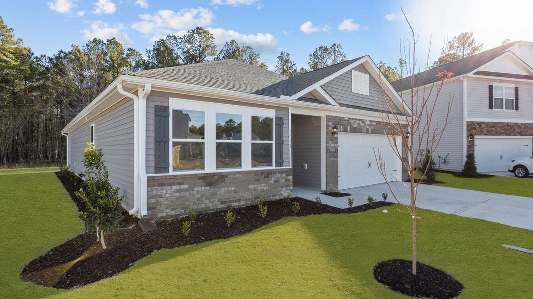 Front exterior of a new home in West New Bern, New Bern, NC, highlighting curb appeal (Image 19).