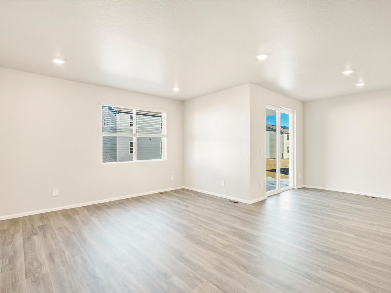 The Cherry Creek floorplan interior image taken at a Meritage Homes community in Northern Colorado.