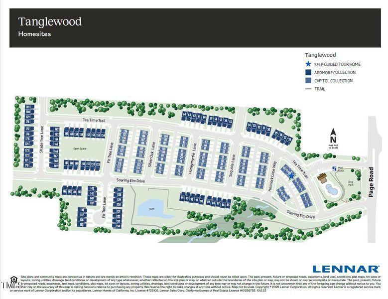 Tanglewood Map