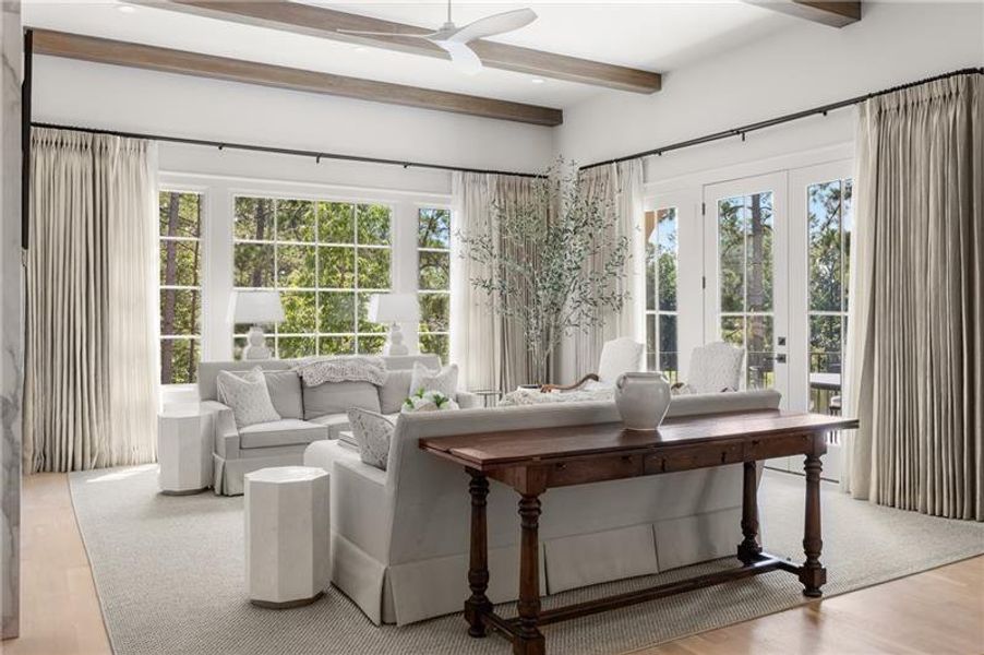Furnished interior view inside a new home in , Alpharetta (Image 64).