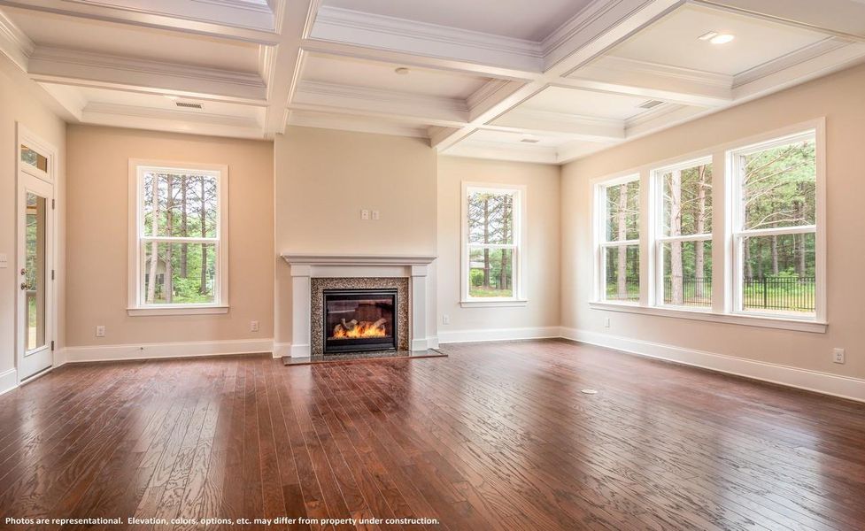 Representative unfurnished interior of a home built from the St Andrews by Greybrook Homes in Shepherds Trace, Clover (Image 35).