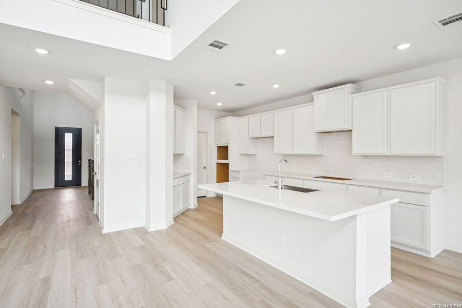Furnished interior view inside a new home in Estancia Ranch - Classic Series, San Antonio (Image 16).