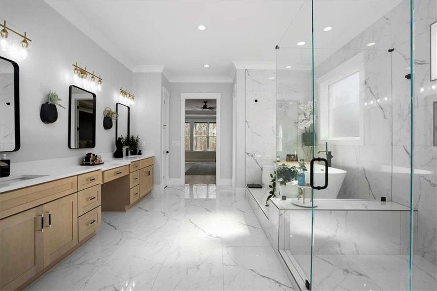 Furnished interior view inside a new home in , Hoschton (Image 39).