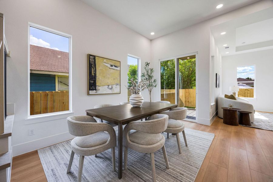 Furnished interior view inside a new home in , Houston (Image 31).