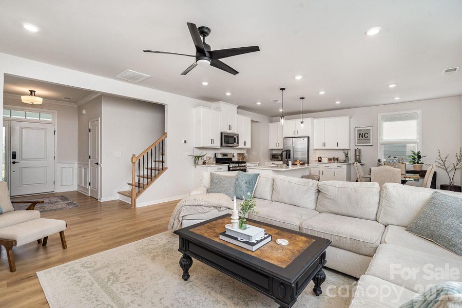 Furnished interior view inside a new home in Village at North Reach, Charlotte (Image 11).