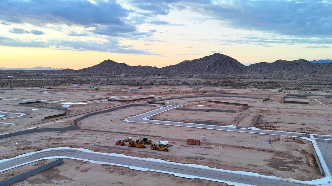 Site preparation for future homes built from the Glacier by D.R. Horton in Westpark, Buckeye (Image 20).
