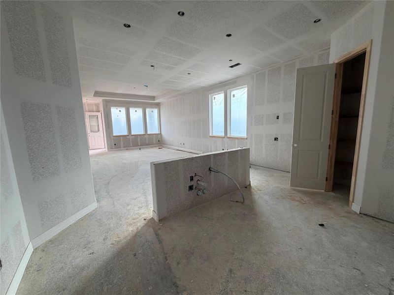 In-progress construction of a new home in Bergamo, Katy, TX (Image 13).