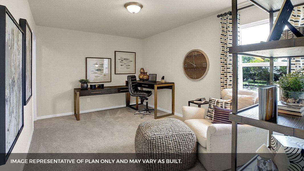 Furnished interior view inside a new home in Southgrove, Kyle (Image 26).