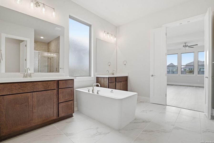 Furnished interior view inside a new home in Legacy at Lake Dunlap, New Braunfels (Image 12).