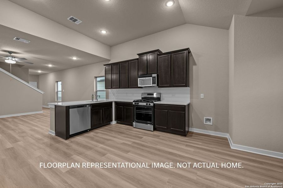 Furnished interior view inside a new home in Paloma Park, Converse (Image 13). Furnished interior view inside a new home in Paloma Park, Converse (Image 13).