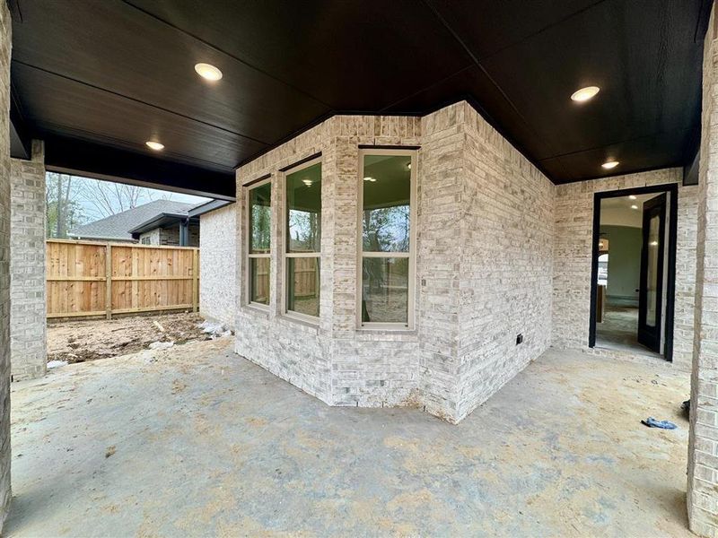 Large covered patio with a gas line for all your grilling heart desires!