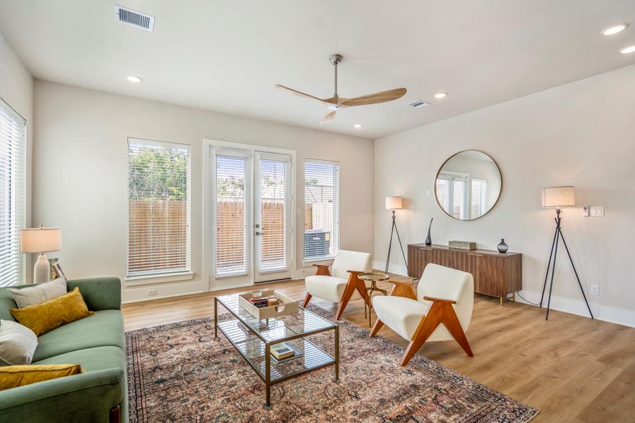 Furnished interior view inside a new home in , Houston (Image 16). Furnished interior view inside a new home in , Houston (Image 16).