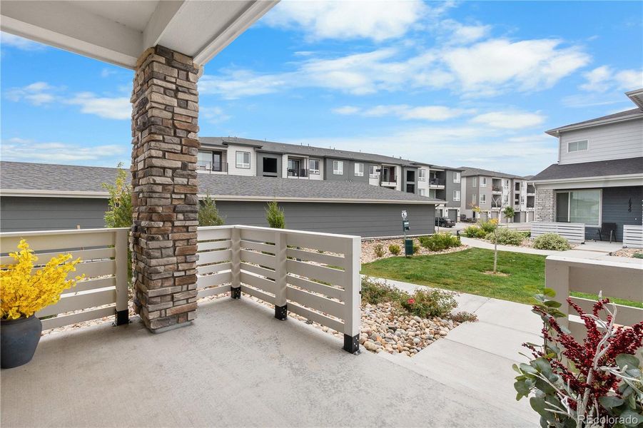 Exterior details and patio area of a home in , Parker (Image 22).