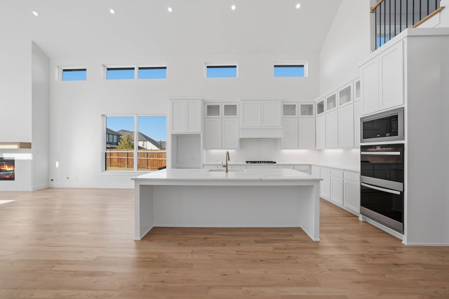 Furnished interior view inside a new home in Estates at Rockhill, Frisco (Image 8). Furnished interior view inside a new home in Estates at Rockhill, Frisco (Image 8).