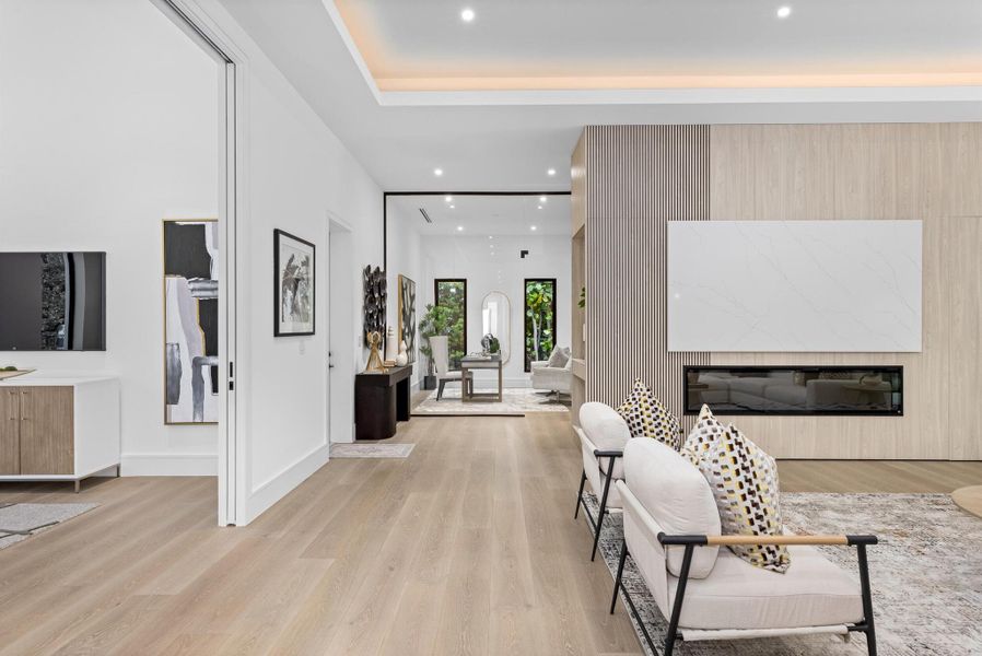 Furnished interior view inside a new home in , Delray Beach (Image 49).