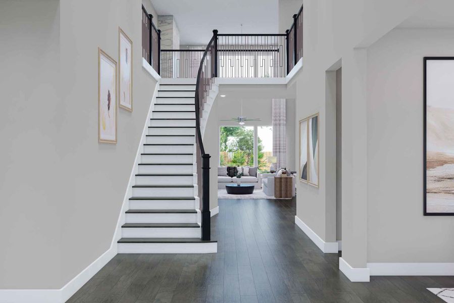 Representative unfurnished interior of a home built from the Marsala by Tri Pointe Homes in Legacy Grove, Montgomery (Image 20).