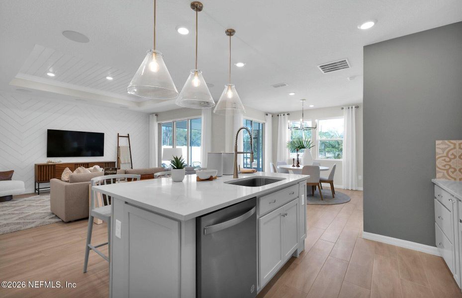 Furnished interior view inside a new home in Double Branch, Middleburg (Image 7). Furnished interior view inside a new home in Double Branch, Middleburg (Image 7).