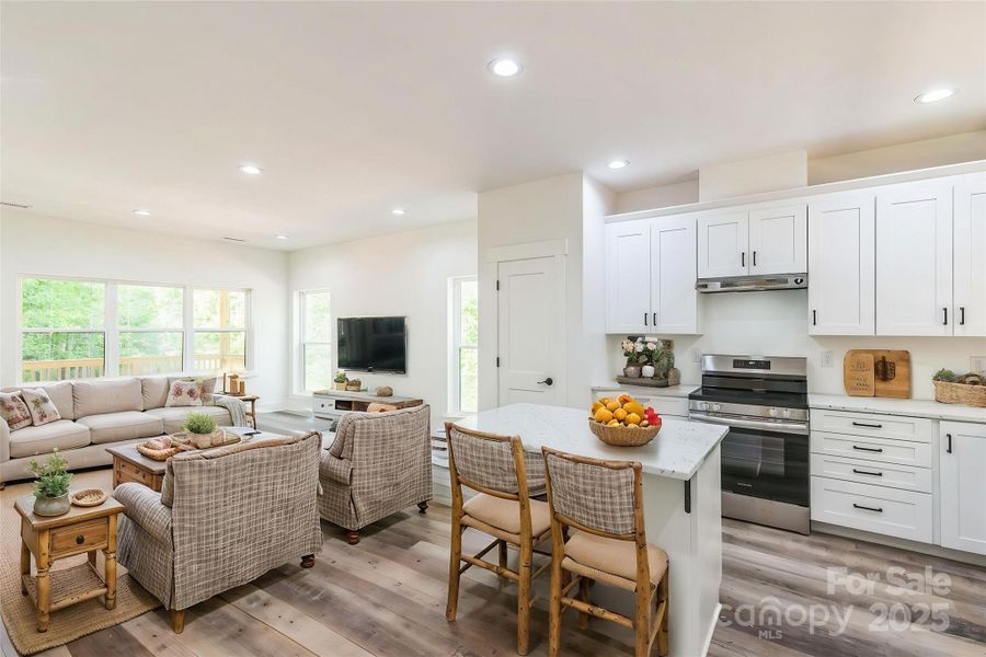 Furnished interior view inside a new home in , Lake Lure (Image 15).