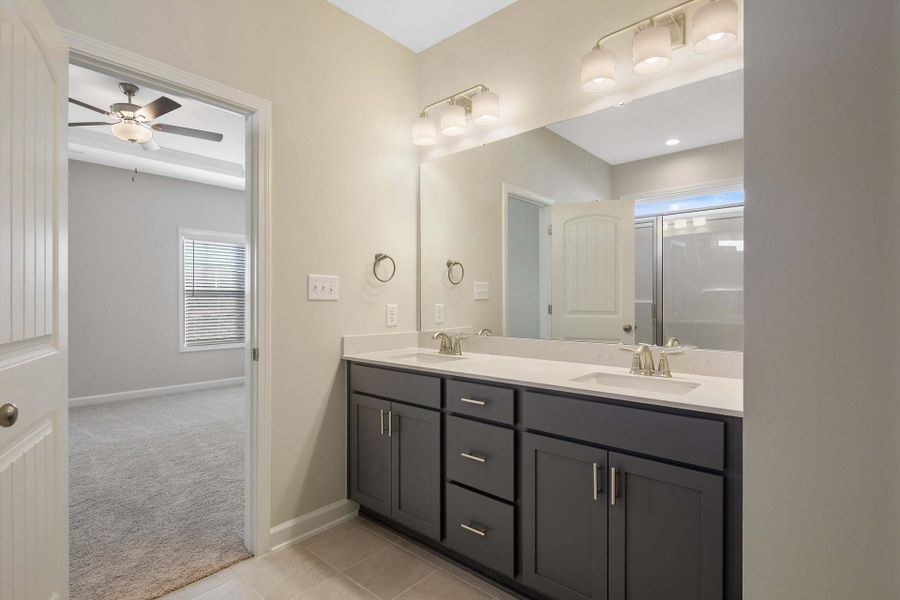 Representative furnished interior of a home built from the Dogwood by Caviness & Cates Communities in Maggie Way, Wendell (Image 166).