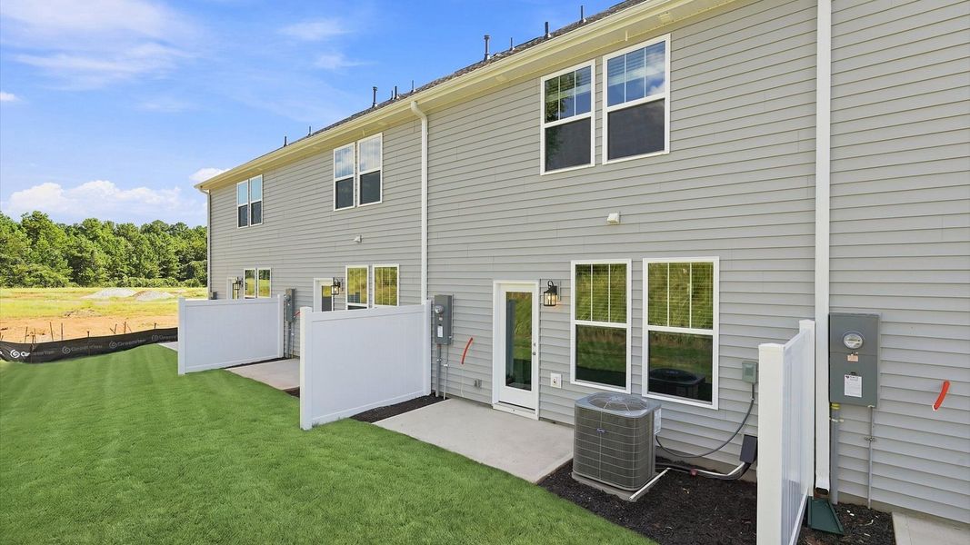 Established charm meets functional outdoor living with a spacious rear patio located in Anderson, SC Established charm meets functional outdoor living with a spacious rear patio located in Anderson, SC