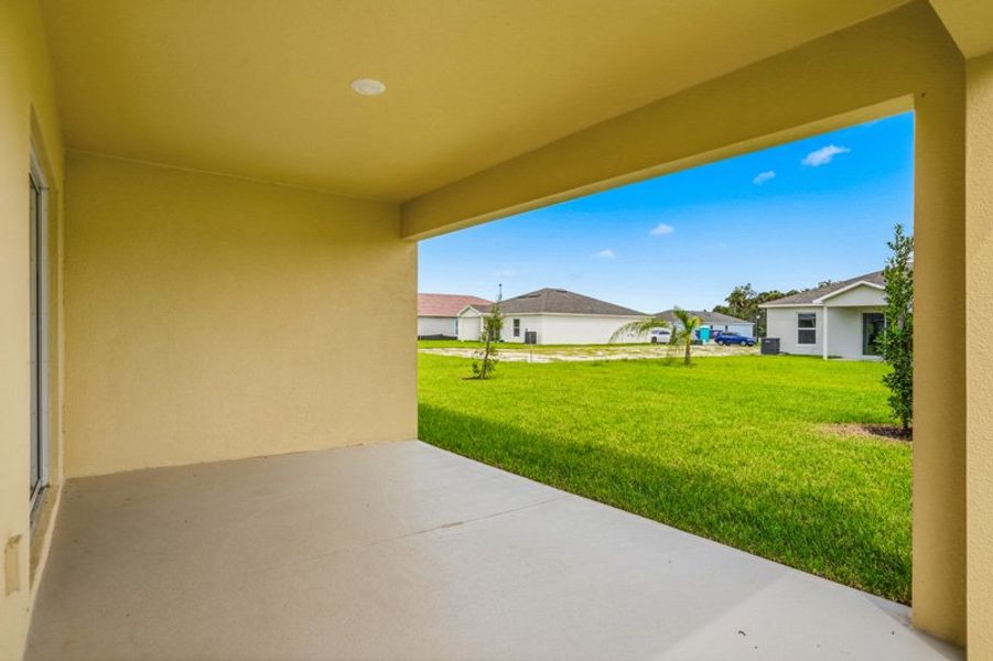 Exterior details and patio area of a home in Richmond Cove, Palm Bay (Image 23). Exterior details and patio area of a home in Richmond Cove, Palm Bay (Image 23).