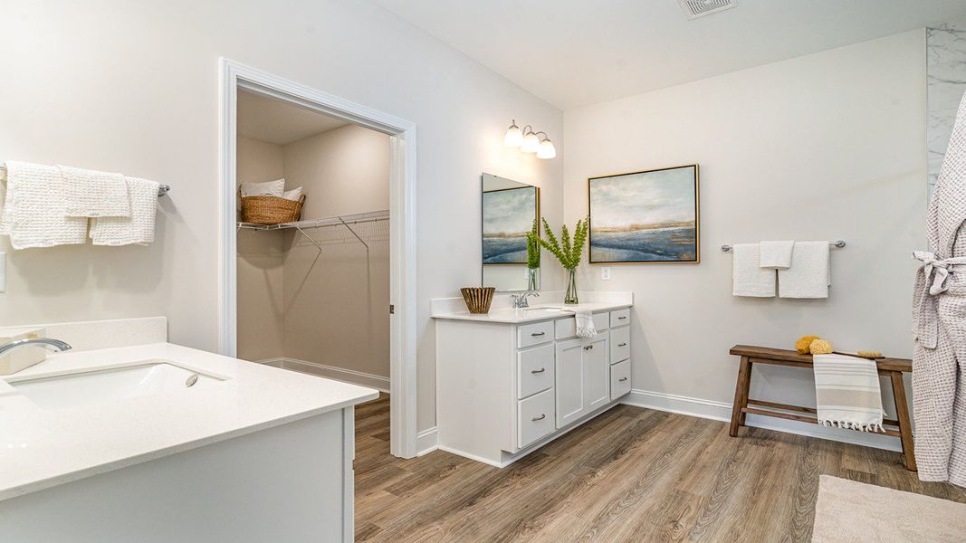 Furnished interior view inside a new home in The Bluffs at Mill Creek, Florence (Image 14).