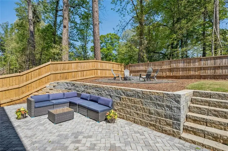 Exterior details and patio area of a home in The Enclave on Lavista, Tucker (Image 4).