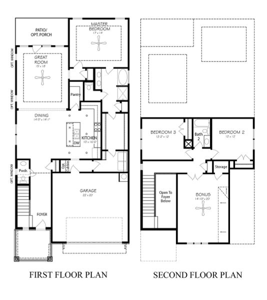 Eppes GY 2-Story Floorplans