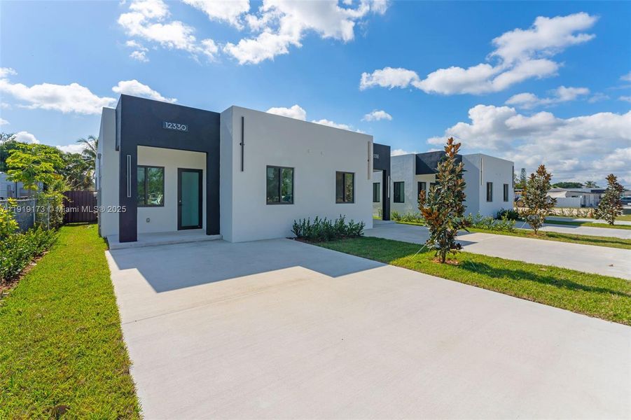 Exterior details and patio area of a home in , Miami (Image 3). Exterior details and patio area of a home in , Miami (Image 3).