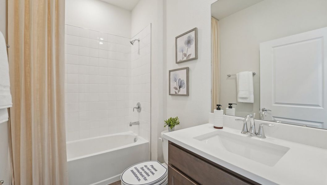 Representative furnished interior of a home built from the Delray by D.R. Horton in Abbott Park, Zephyrhills (Image 24).