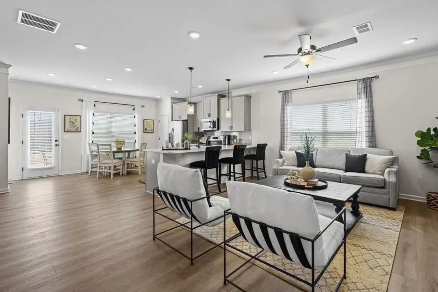 Furnished interior view inside a new home in Townes At The Stiles, Cartersville (Image 12).