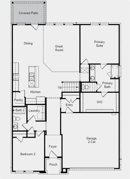 Structural options include: covered outdoor living and gas line to patio.