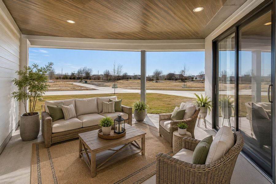 Representative exterior details of a home built from the Promenade III by Perfection Builders in The Courtyards at The Heritage, Andover (Image 3).