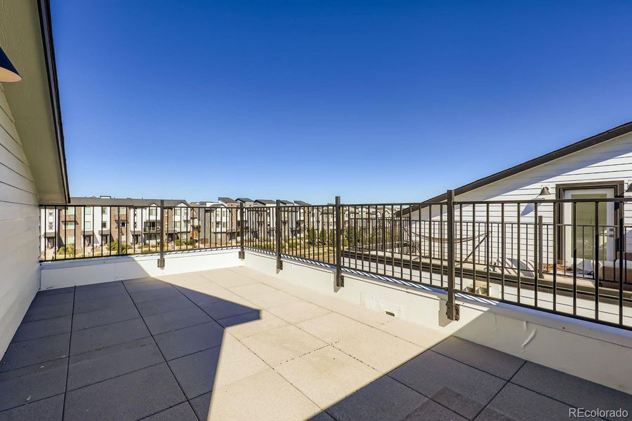 Exterior details and patio area of a home in , Broomfield (Image 23).
