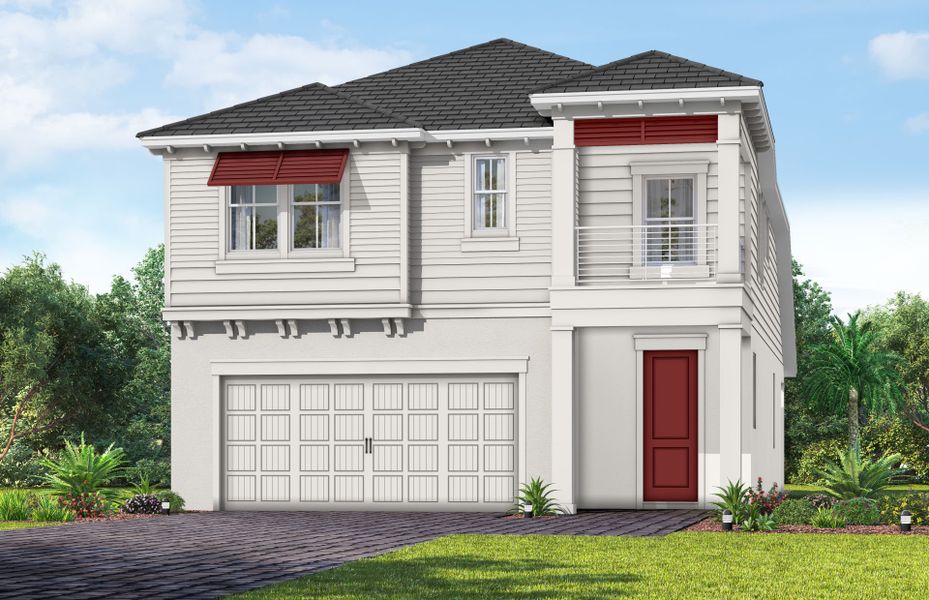 Representative exterior photo of a completed home built from the Seaport by Pulte Homes in SeaFlower, Bradenton, FL (Image 32).
